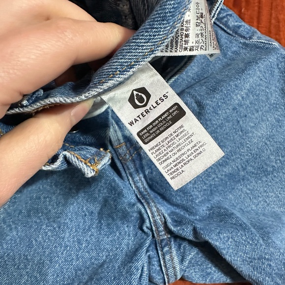 Levi’s wedgie straight washed button up jeans 25 - Picture 5 of 7